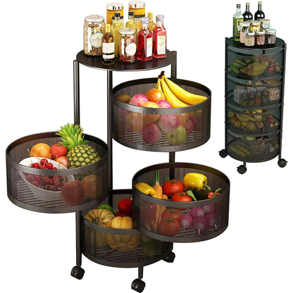 5-Tier Kitchen 360 Degree Storage Rack