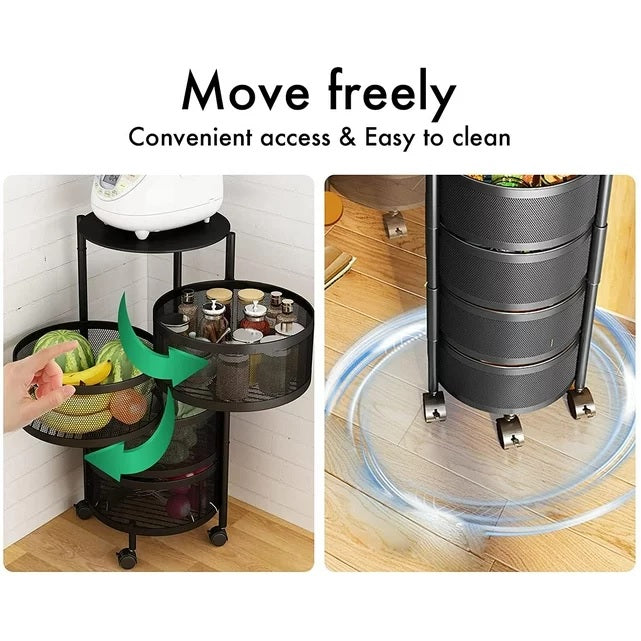 5-Tier Kitchen 360 Degree Storage Rack