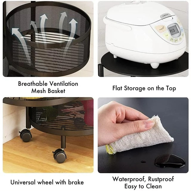 5-Tier Kitchen 360 Degree Storage Rack