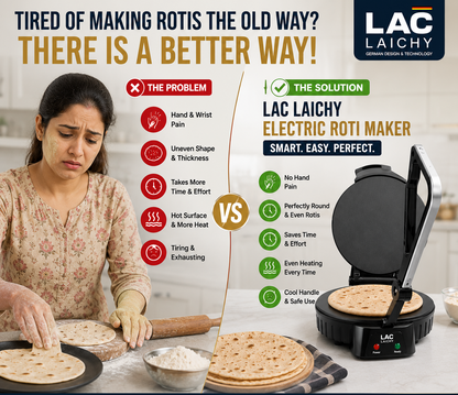 Premium Electric Roti Maker  10" Non-Stick Plate | 1800W Fast Heating