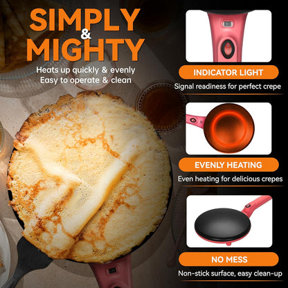 20CM|Non-Stick Crepe Maker