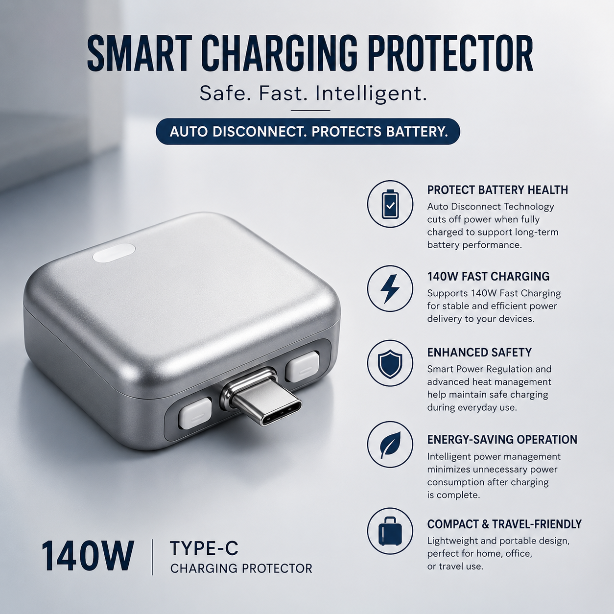 Smart Auto Disconnect USB-C Charging Protector™