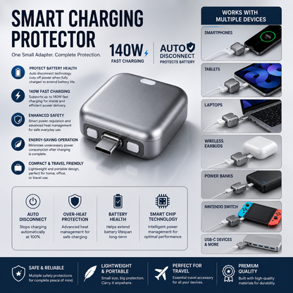 Smart Auto Disconnect USB-C Charging Protector™