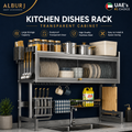 Kitchen Dishes Over Sink Rack -Transparent Cabinet